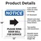 Signmission Please Ring Door Bell, 12 in W x Rectangle, Aluminum OS-2PACK-NS-A-1218-V-17583 - alternate 6